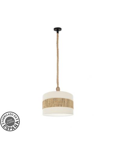 Nicaragua Pendant 1xe27 Black/white/natural 40d