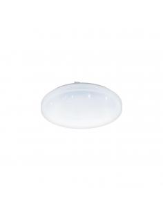 EGLO 97878 - FRANIA-S LED ceiling light in white steel and acrylic with glass effect