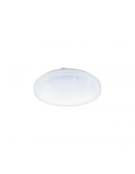 EGLO 97878 - FRANIA-S LED ceiling light in white steel and acrylic with glass effect