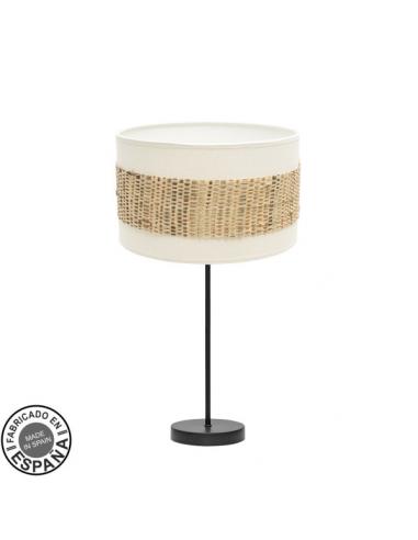 Medium Nicaragua Table Lamp 1xe27 Black/white/natural 63x30x30cm