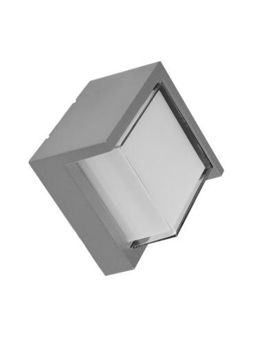 Aplique Exterior 12w 3000k Anoa Gris Ip65 16x16x10,2 Cm 600lm