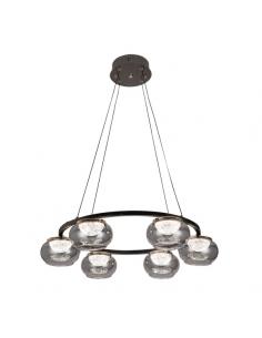 Pompeii Pendant 6l Black 42w 3000-4000-6000k C/remote Y Reg.intensity 3780lm Regx67x67 Cm