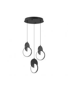 Carlota Hanging Ceiling Light 3l Black 51w 6500k 7140lm Regx33x29cm