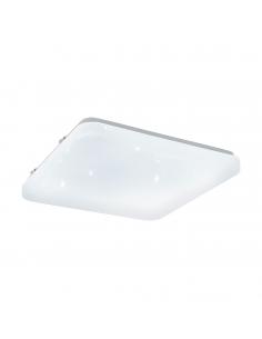 EGLO 97881 - FRANIA-S LED ceiling light in white steel and acrylic with glass effect