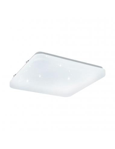 EGLO 97881 - FRANIA-S LED ceiling light in white steel and acrylic with glass effect