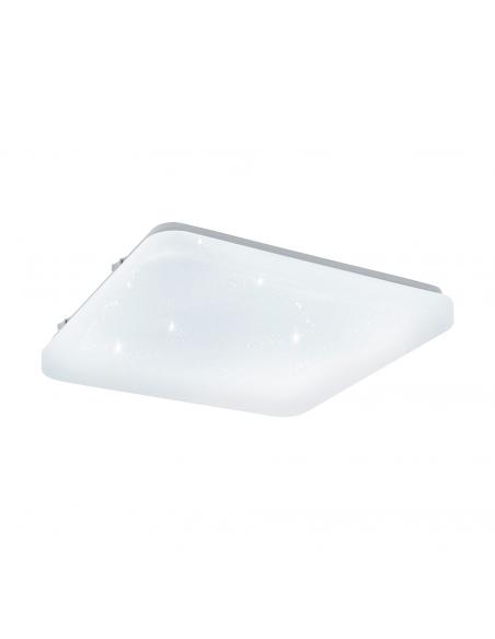 EGLO 97881 - FRANIA-S LED ceiling light in white steel and acrylic with glass effect