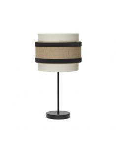 Small Desktop Lamp. Carnelian 1x14 Beige/black 47x18x18cm