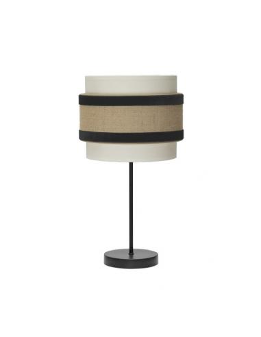 Small Desktop Lamp. Carnelian 1x14 Beige/black 47x18x18cm