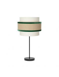 Gr. Carnelian Table Lamp 1xe27 Beige/green 30d