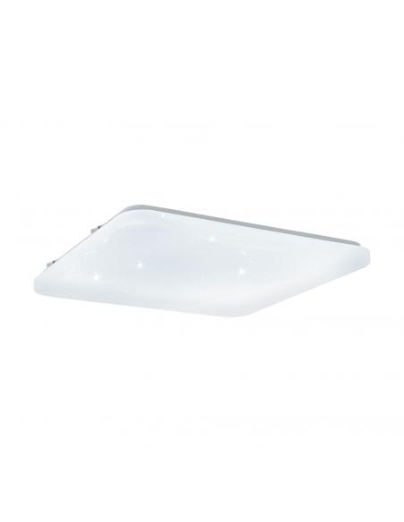 EGLO 97883 - FRANIA-S Plafón LED en Acero blanco y Acrílico con efecto de cristal