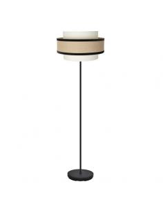 Carnelian Floor Lamp 1xe27 Beige/black 166x40x40cm