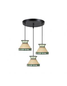 Constantinople ceiling light 3xe27 Beige/green Regx35x35cm