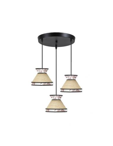 Constantinople ceiling light 3xe27 Beige/red Regx35x35cm