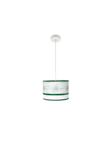 Caledonia Pendant 1xe27 White/green Regx30x30cm