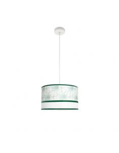 Caledonia Pendant 1xe27 White/green Regx40x40cm