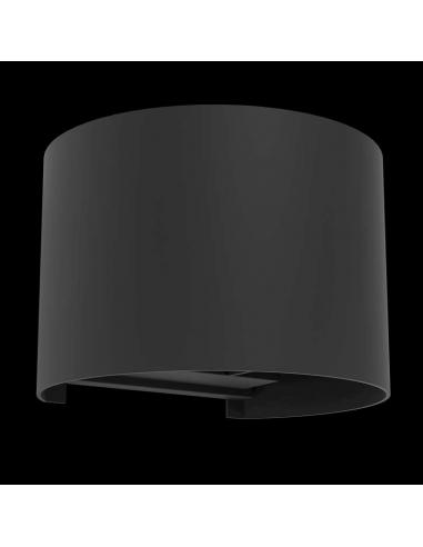 Black outdoor wall light 2X2.8W LED -...