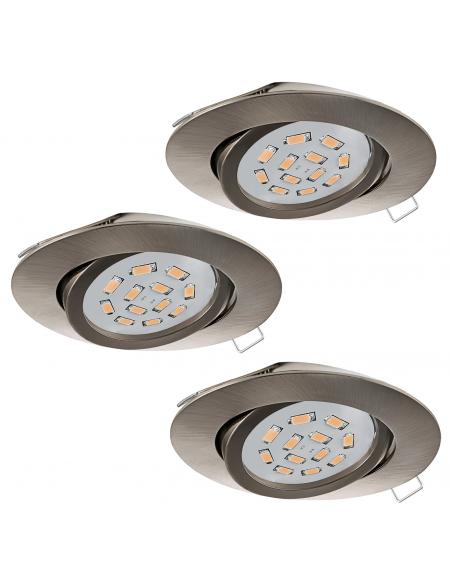EGLO 31689 - TEDO LED Recessed Lamp in Die-Cast Aluminum Nickel-matt