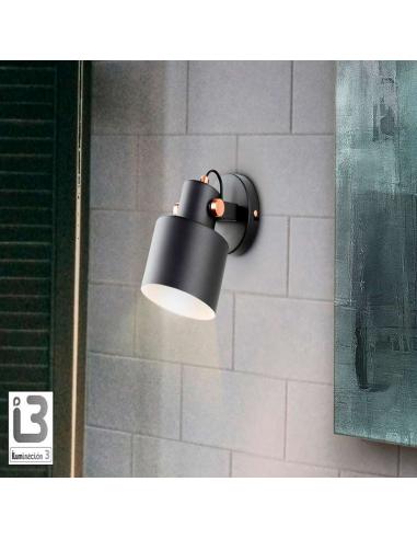 Matte Black Wall Light 20W - Erika