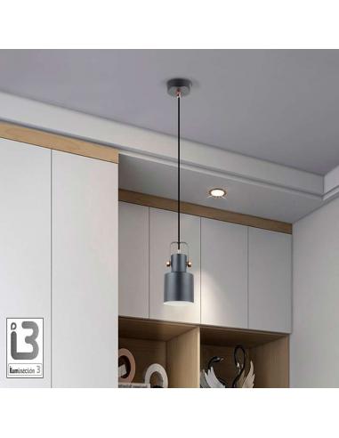 Matte Black Lamp 12Ø 20W - Erika