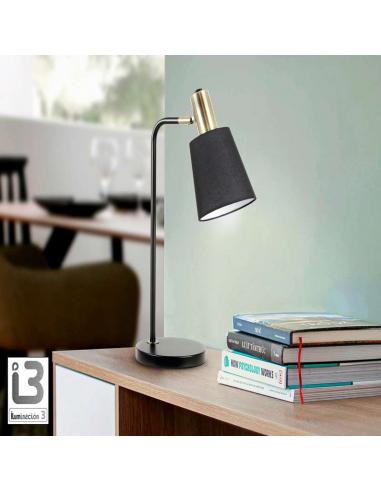 Matte Black Table Lamp 20W - Gisela