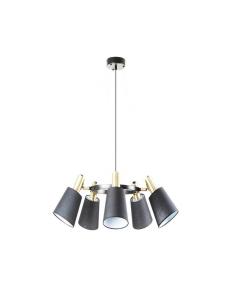 Matte Black Lamp 75Ø 5x20W - Gisela