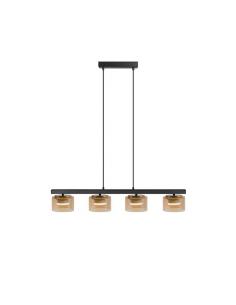 Matte Black Lamp 4x6W - Olaia