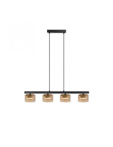 Matte Black Lamp 4x6W - Olaia