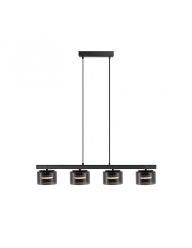 Lampara Negro mate 4x6W - Olaia