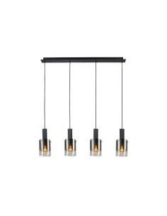 Black satin lamp 4x20W - Venize