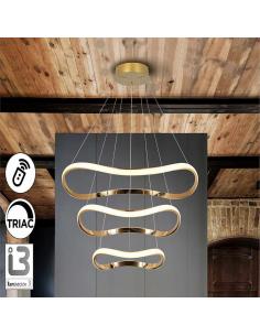 Rose gold shiny lamp 80Ø 68W - Naos