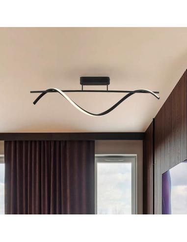 Matte Black Ceiling Light 22W - Boa