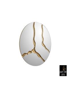 Gold Mirror 100Ø - Grooves