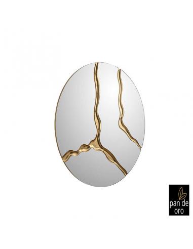 Espejo Oro 100Ø - Surcos