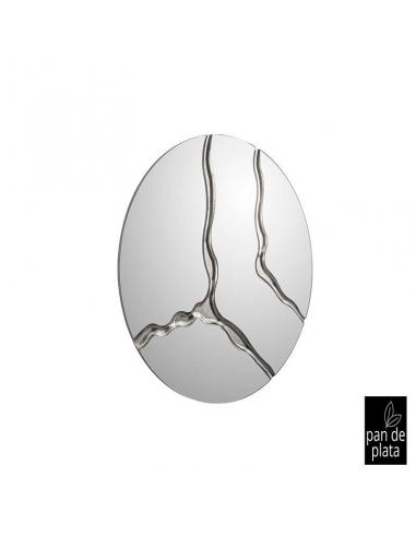 Silver Mirror 100Ø - Grooves