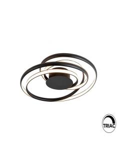 Matte Black Ceiling Light 64Ø 75W - Danza