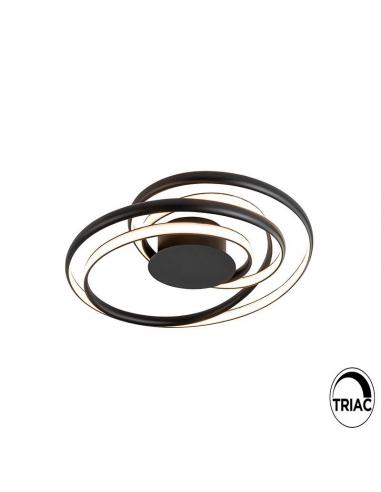 Matte Black Ceiling Light 64Ø 75W - Danza