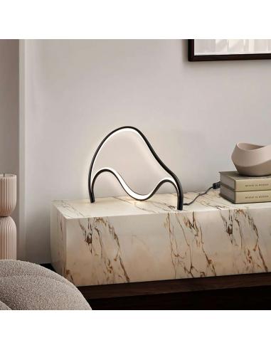 Matte Black Table Lamp 18W - Dance