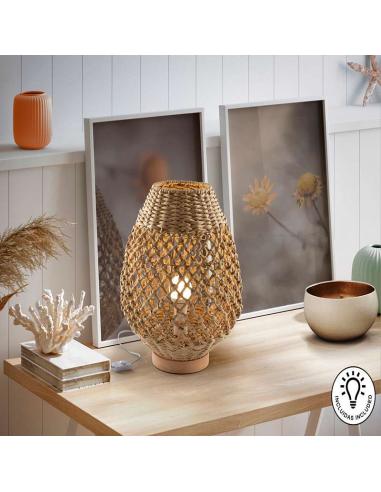 Beige Table Lamp 31Ø 20W - Yaiza