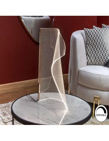 12W rose gold table lamp - Veils