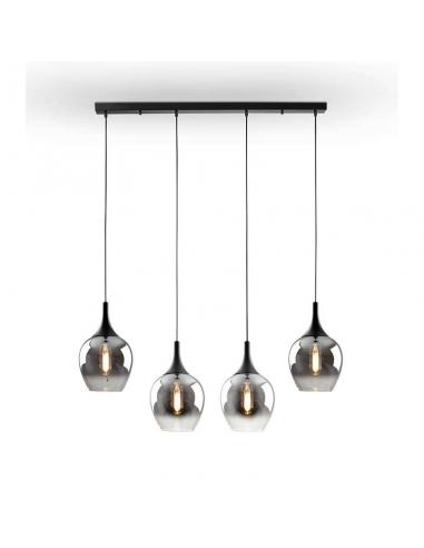 Matte Black Lamp 4x20W - Opaz