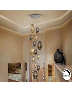 Lampara Cromado 96Ø 13x20W - Ovila