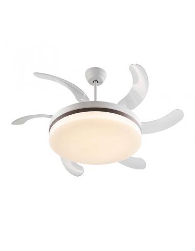 Ventilador Blanco mate y bronce 80Ø 70W - Vento Maxi