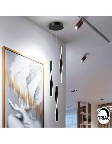 Matte Black Lamp 23Ø 30W - Twist