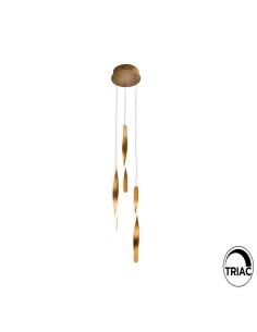 Brushed Gold Lamp 23Ø 30W - Twist