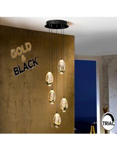 Matte Black Lamp 30Ø 25W - Rocío