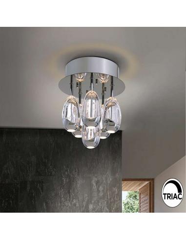 Plafon Cromado 32Ø 29W - Rocío