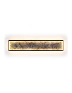 Matte Black Ceiling Light 80W - Stone