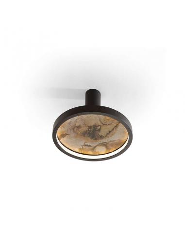 Matte Black Ceiling Light 32Ø 24W - Stone