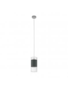 EGLO 97954 - NORUMBEGA Lámpara de Salón en Acero blanco y Acero, textil