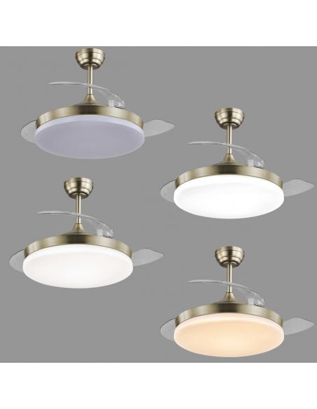 VENTILADOR MINI MALTA CUERO 40 CM 3 PALAS